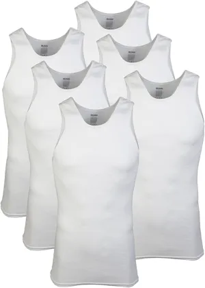 New in package! Gildan Mens Platinum A-Shirts Multipack, White 6 Pack, Sz Large!