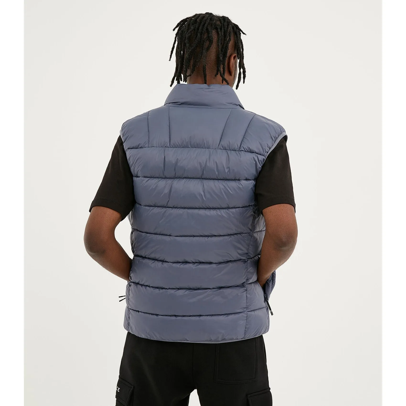 Nicce Skyline Gilet Blue Smoke