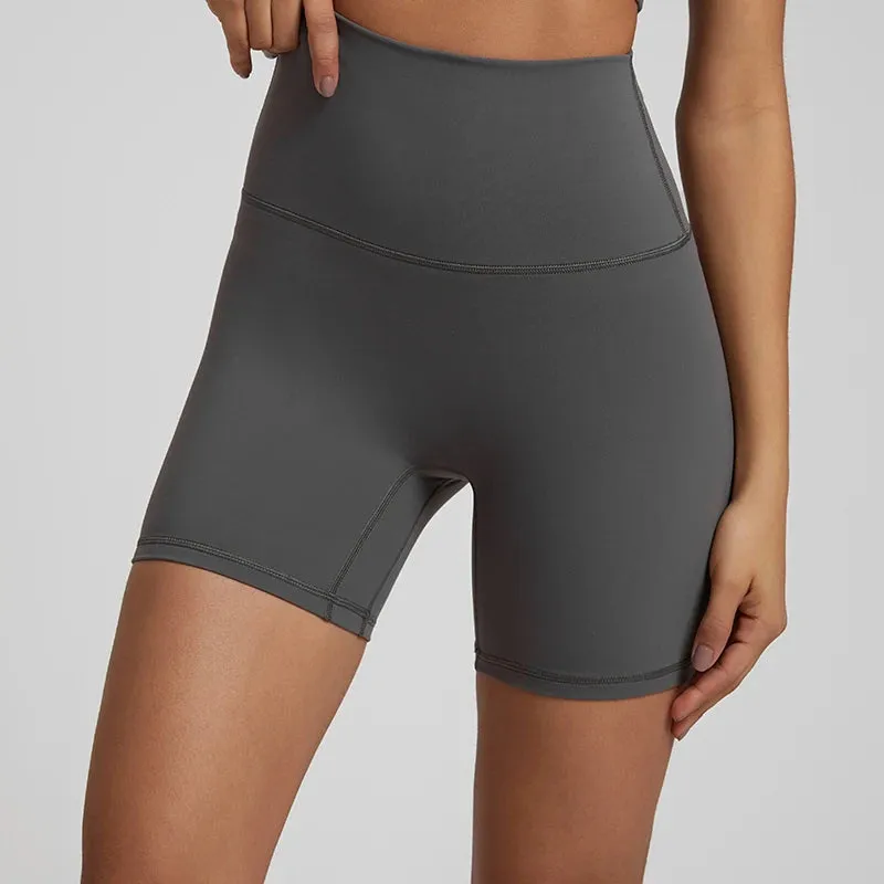 No Front Seam High-Waisted Biker Shorts for Women