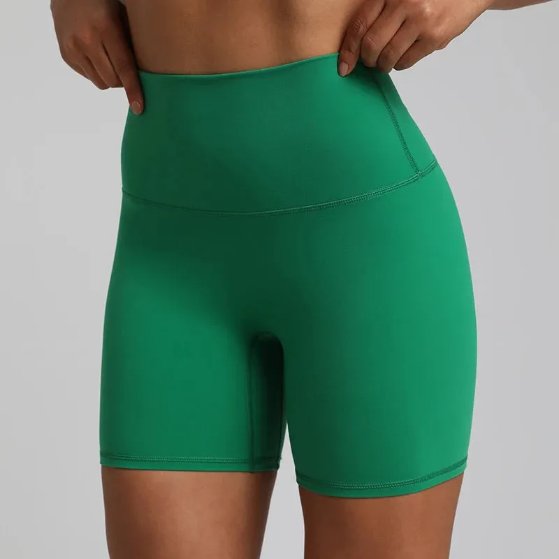 No Front Seam High-Waisted Biker Shorts for Women