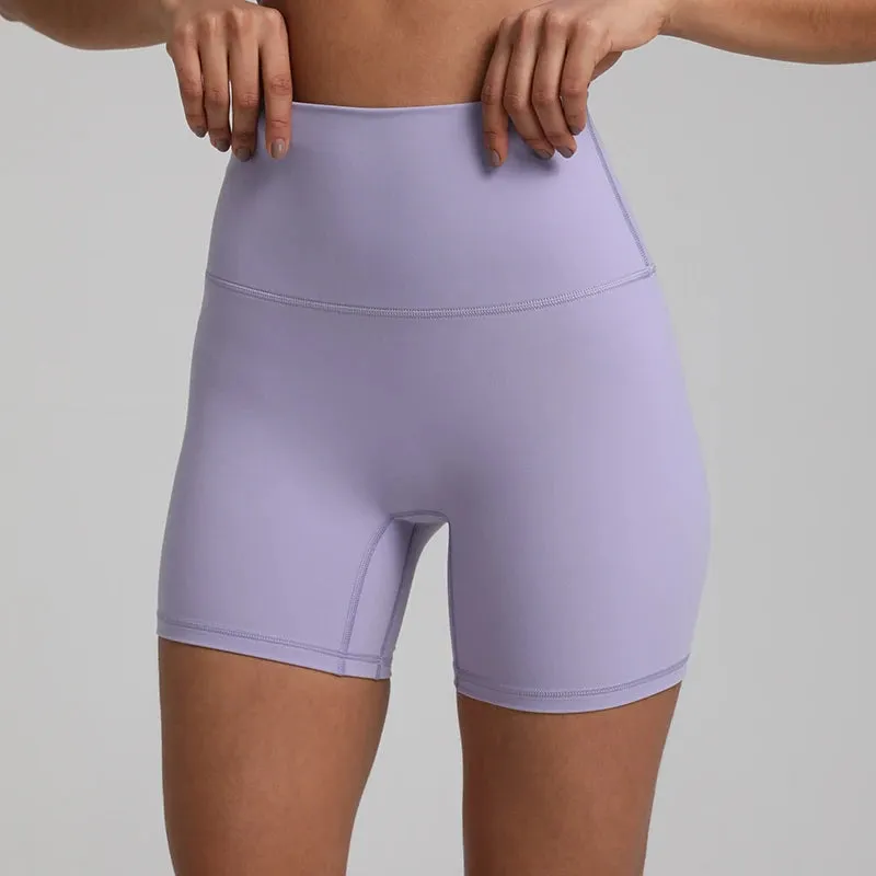 No Front Seam High-Waisted Biker Shorts for Women