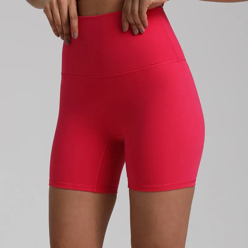 No Front Seam High-Waisted Biker Shorts for Women