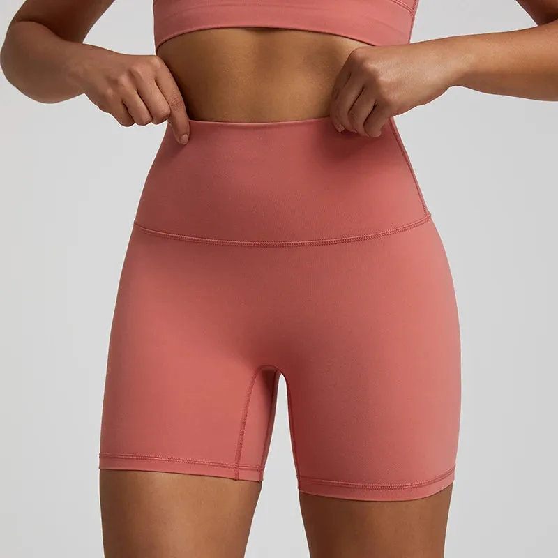 No Front Seam High-Waisted Biker Shorts for Women