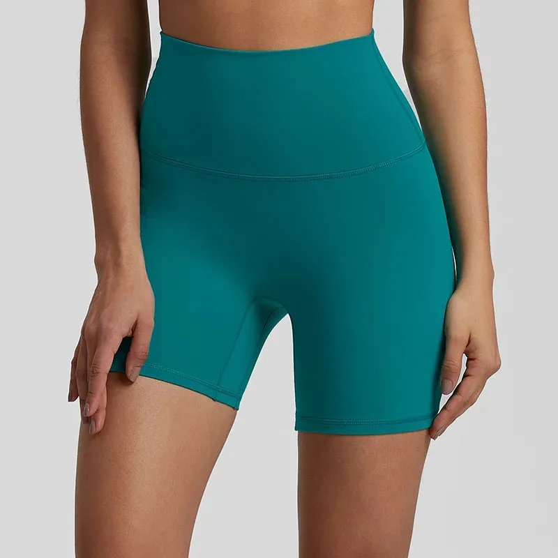 No Front Seam High-Waisted Biker Shorts for Women