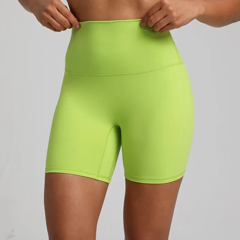 No Front Seam High-Waisted Biker Shorts for Women