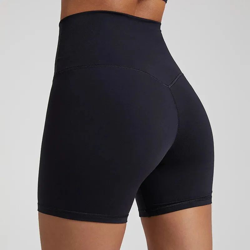 No Front Seam High-Waisted Biker Shorts for Women