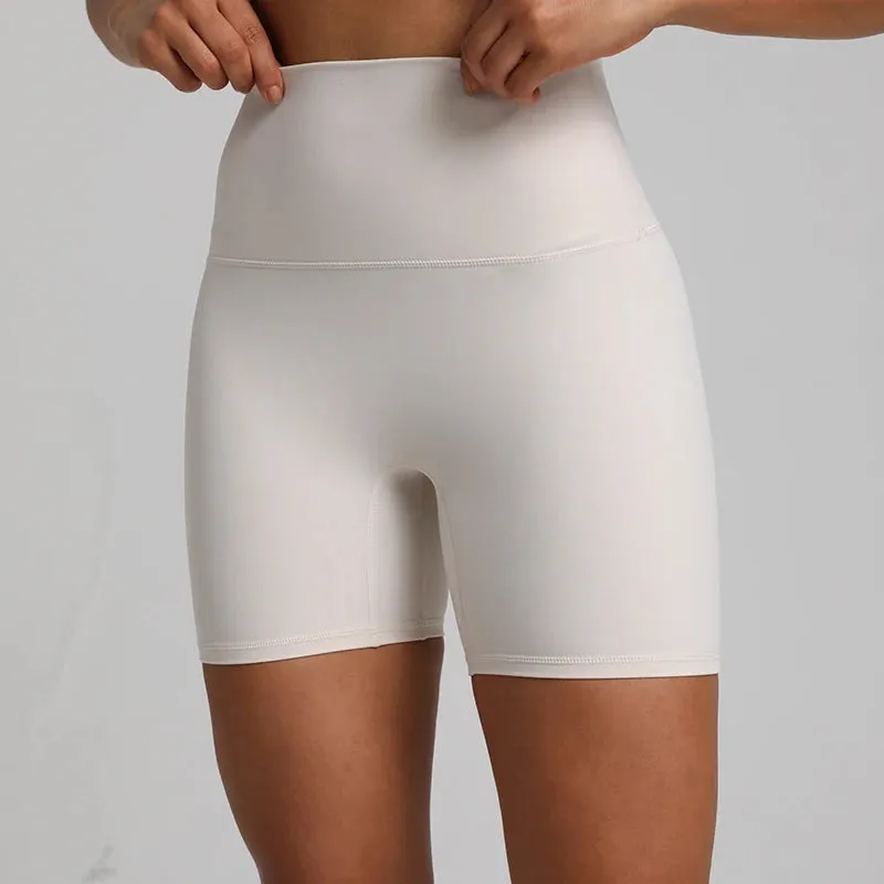 No Front Seam High-Waisted Biker Shorts for Women