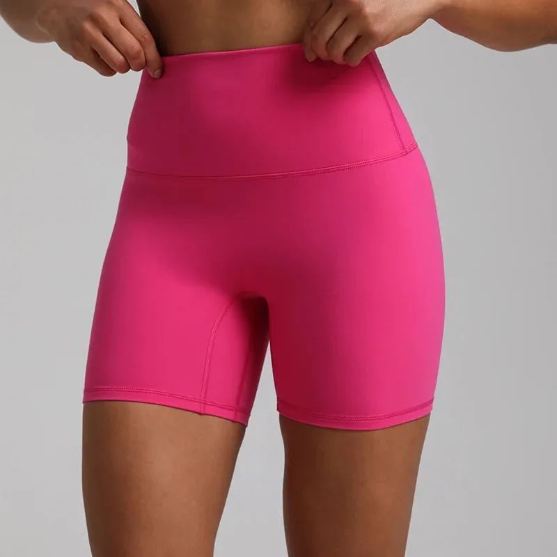 No Front Seam High-Waisted Biker Shorts for Women