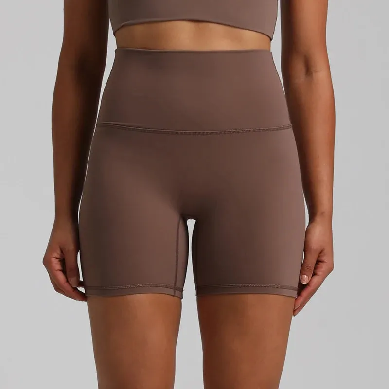 No Front Seam High-Waisted Biker Shorts for Women