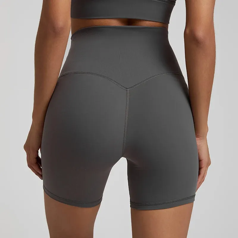 No Front Seam High-Waisted Biker Shorts for Women