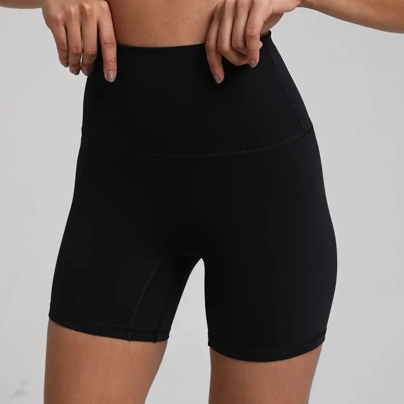 No Front Seam High-Waisted Biker Shorts for Women