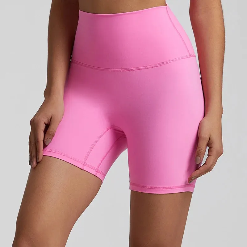 No Front Seam High-Waisted Biker Shorts for Women