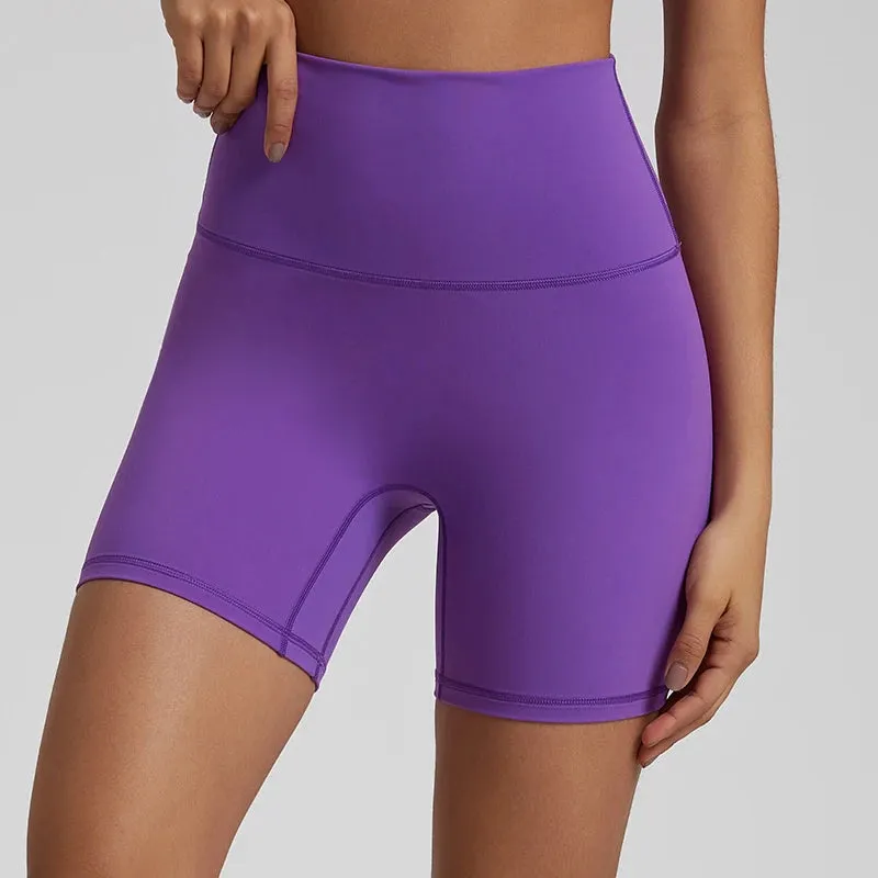 No Front Seam High-Waisted Biker Shorts for Women