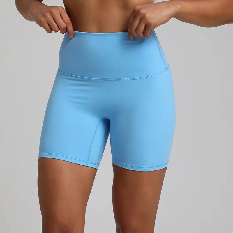 No Front Seam High-Waisted Biker Shorts for Women