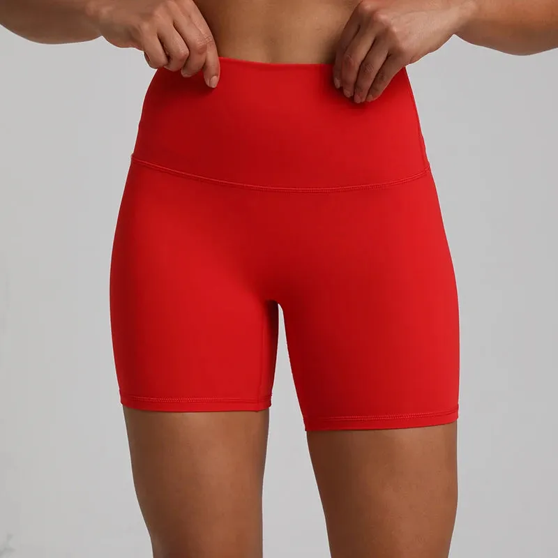 No Front Seam High-Waisted Biker Shorts for Women