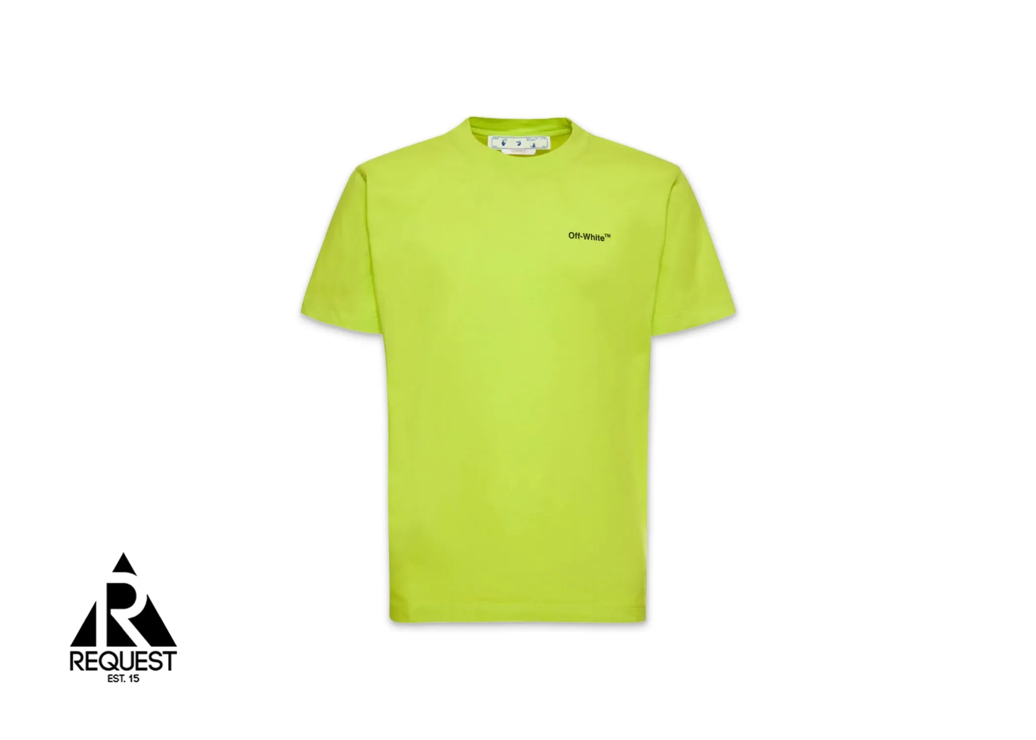 Off-White Caravaggio Arrow Over Tee "Lime"