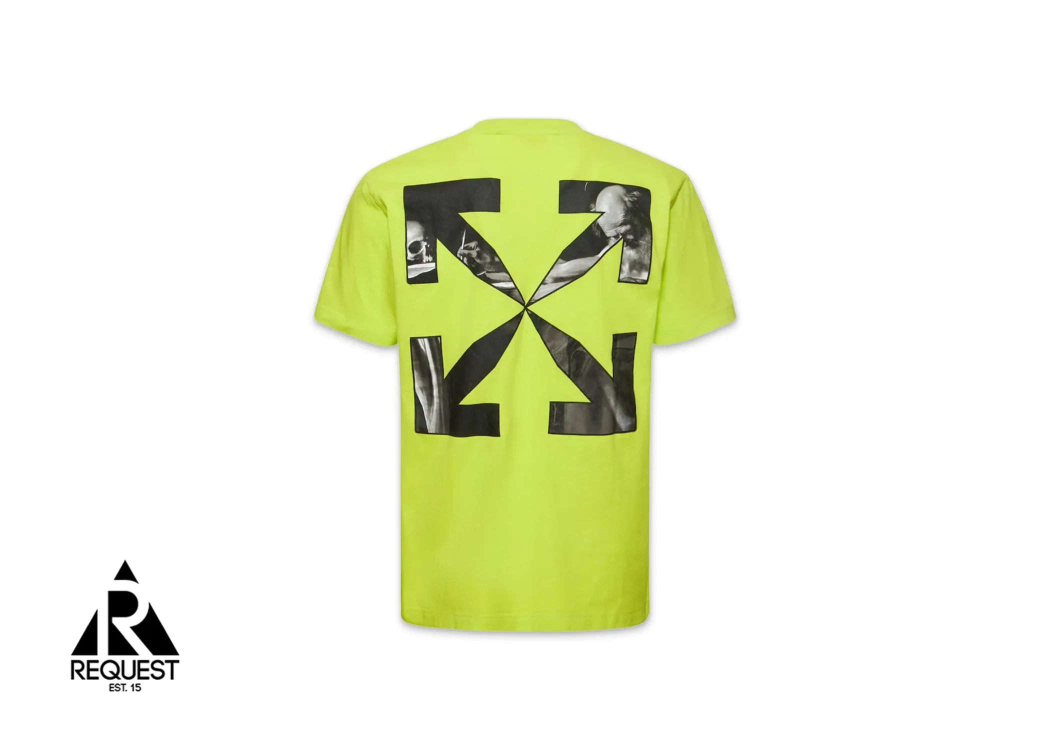 Off-White Caravaggio Arrow Over Tee "Lime"