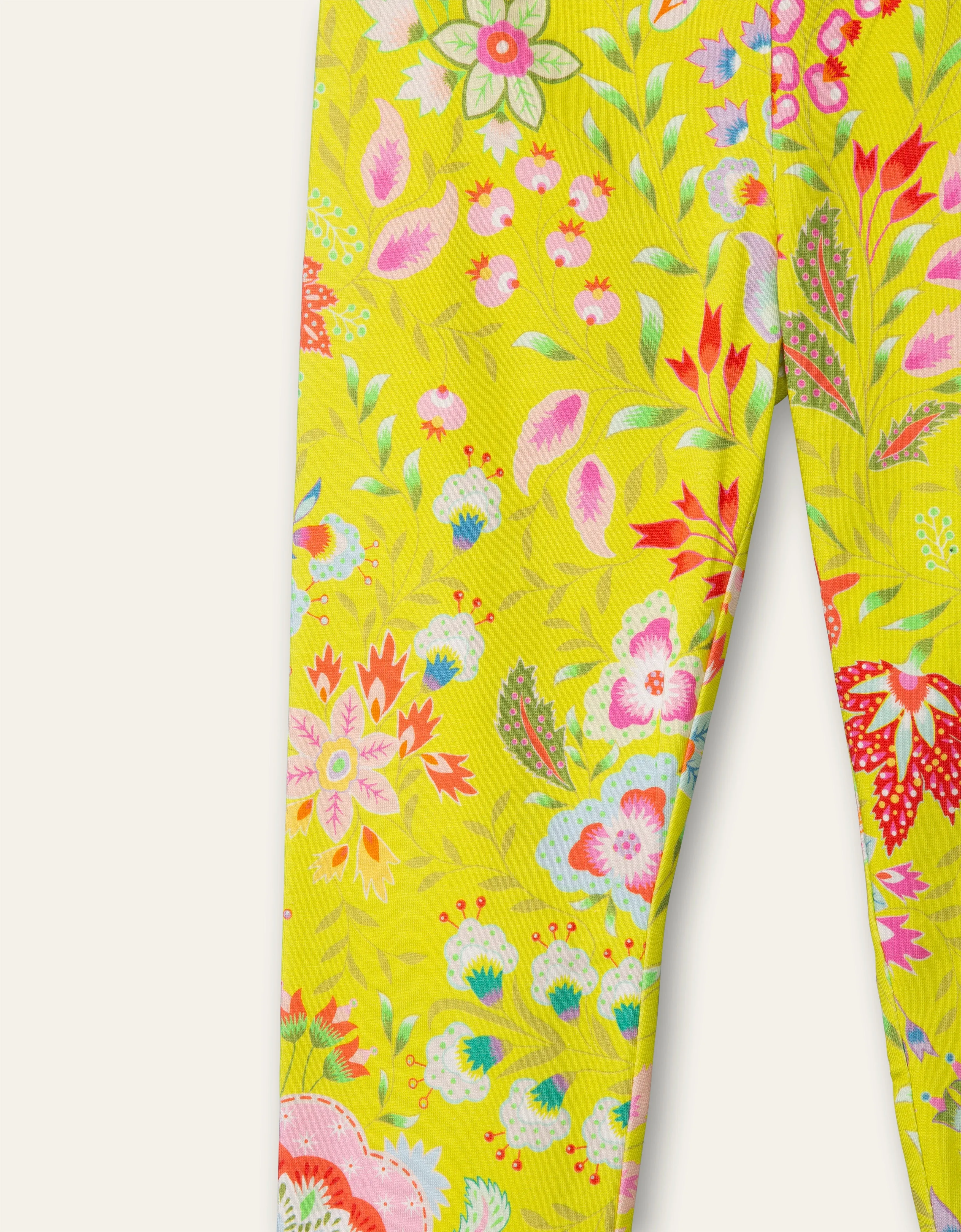 OILILY Tiska Girls Lime Punch Leggings - CLEARANCE SALE