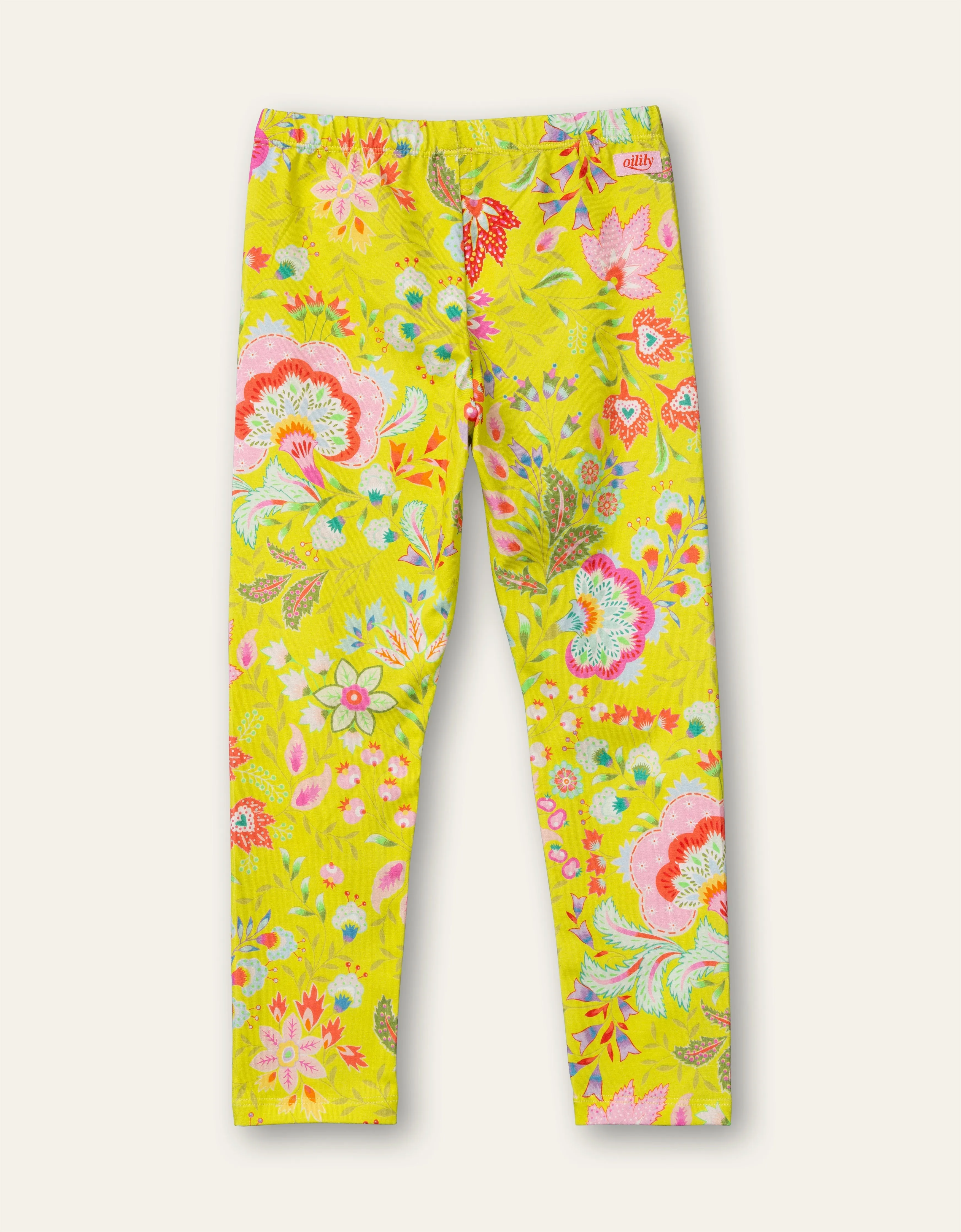 OILILY Tiska Girls Lime Punch Leggings - CLEARANCE SALE