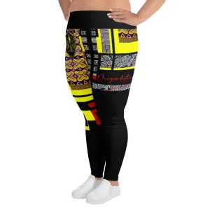 Origɛn Destination |On-Arrival Point of Origɛn African Symbol-inspired Full-figured  Leggings