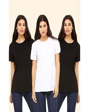 Pack of 3 - BlackBlack and White Plain T-Shirts For Her