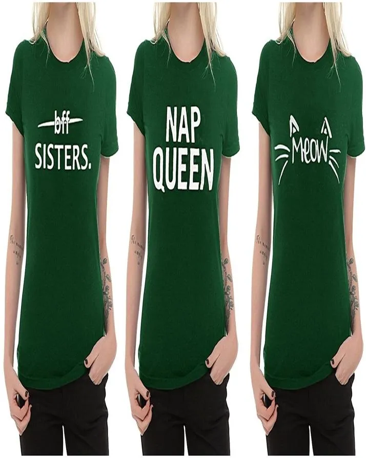 Pack Of 3 - Green Cotton Printed Tshirt For Women
