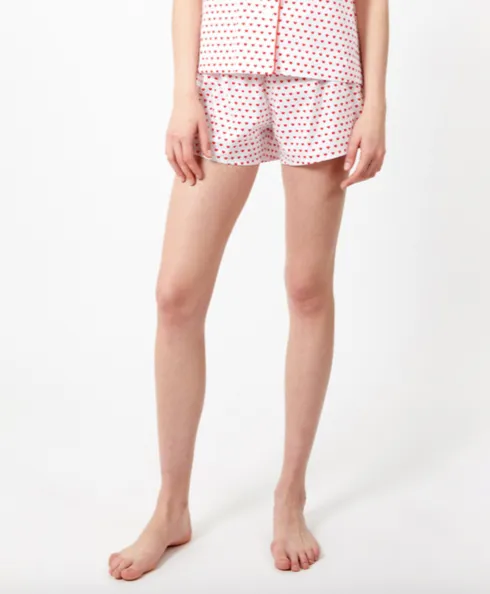 Paloma Hearts Pajama Shorts
