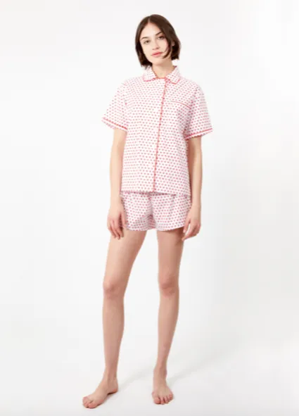 Paloma Hearts Pajama Shorts