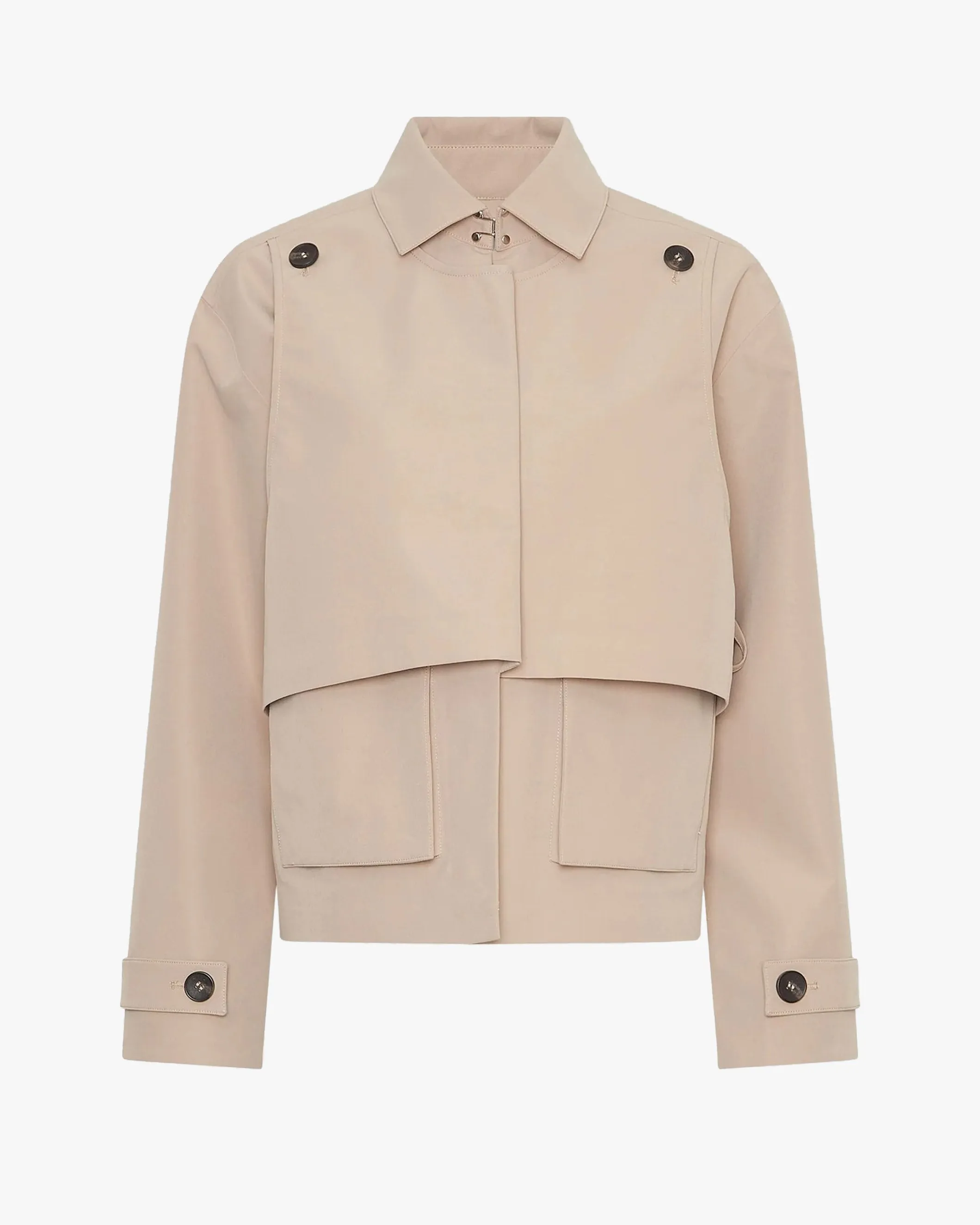 Paralia Short Double-Layer Trench Coat