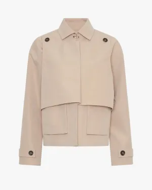 Paralia Short Double-Layer Trench Coat