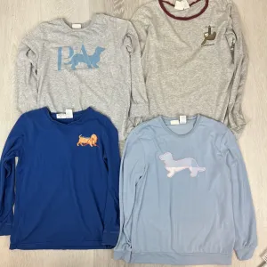 Peter Alexander Junior Kids Sleep Shirts Pyjama Tops Size 8-14 Years (4 Shirts)