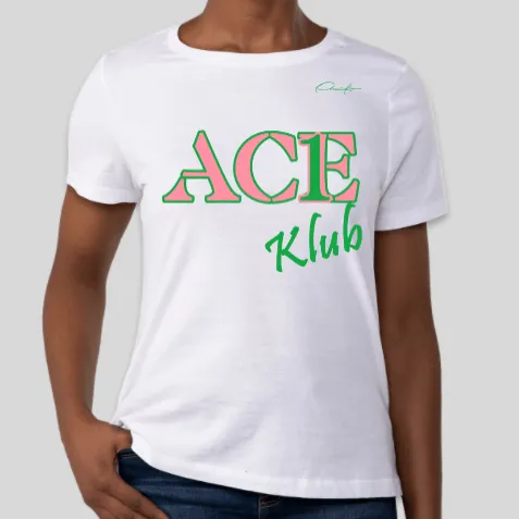 Phirst Ivy Ace Club Line Number Sorority Shirts