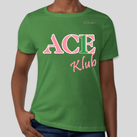 Phirst Ivy Ace Club Line Number Sorority Shirts