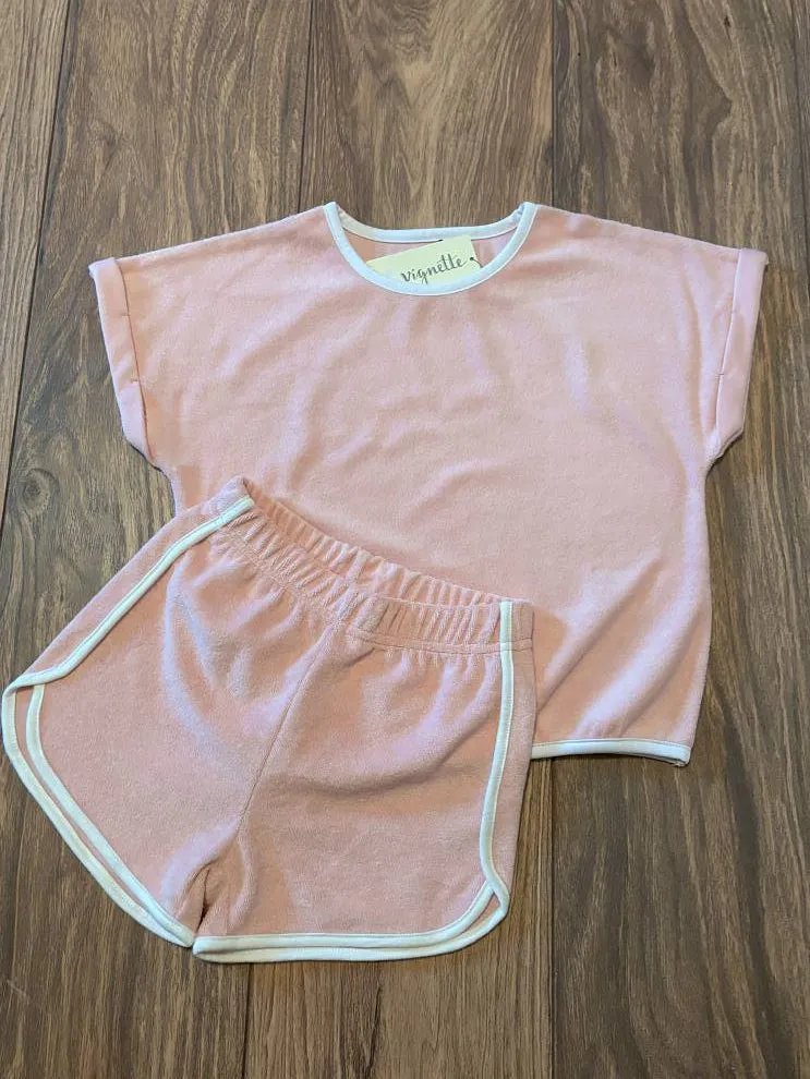 Pink Indy Retro-Inspired Girls Shorts – 70s Style with Relaxed Fit