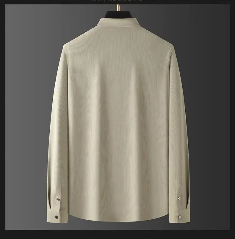 Pique Knit Textured Shirts For Men