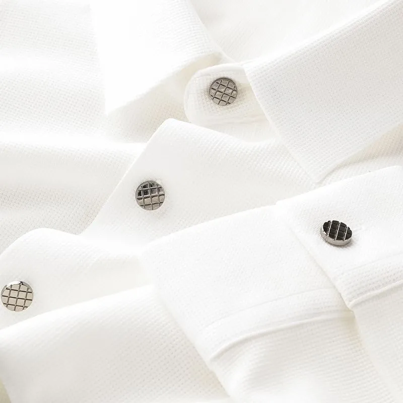 Pique Knit Textured Shirts For Men