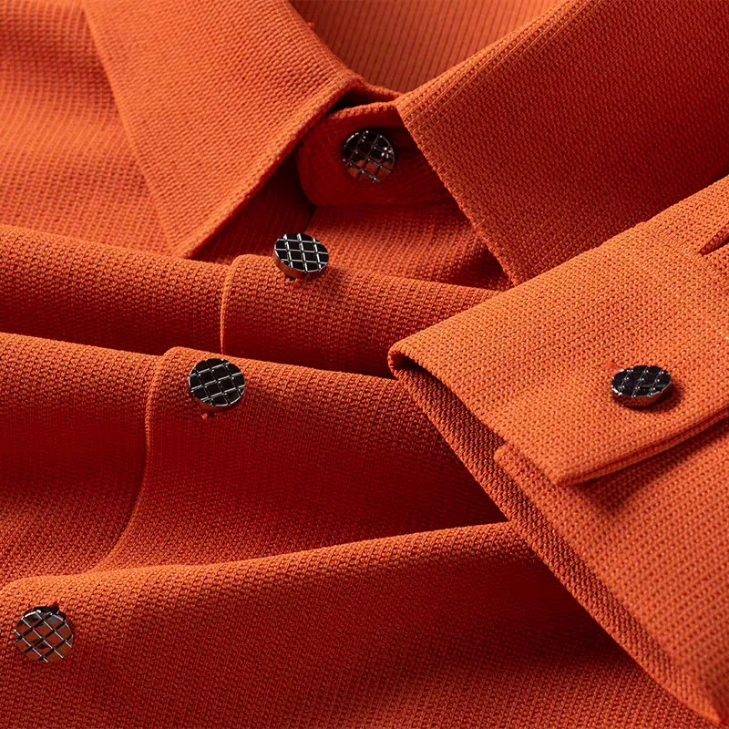 Pique Knit Textured Shirts For Men