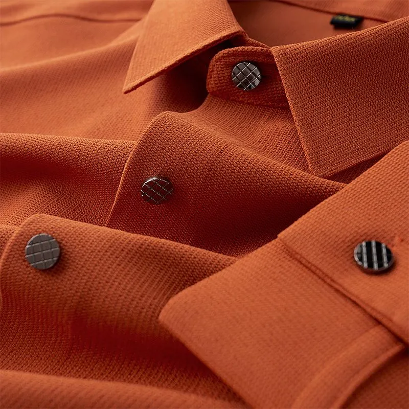 Pique Knit Textured Shirts For Men