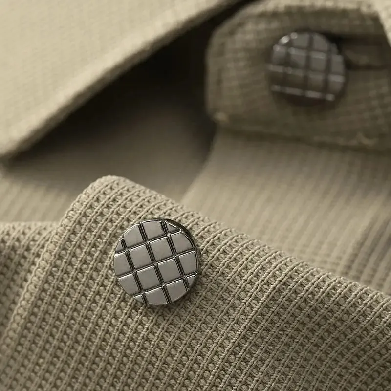 Pique Knit Textured Shirts For Men