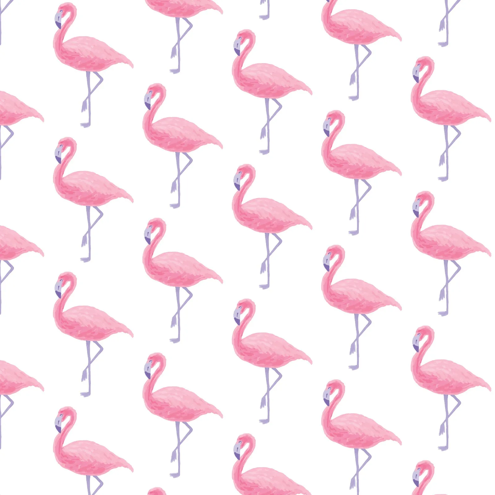 Poppy Girls' Pima Cotton Short Set - Fabulous Flamingos