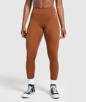 Power Regular Leggings - Copper Brown