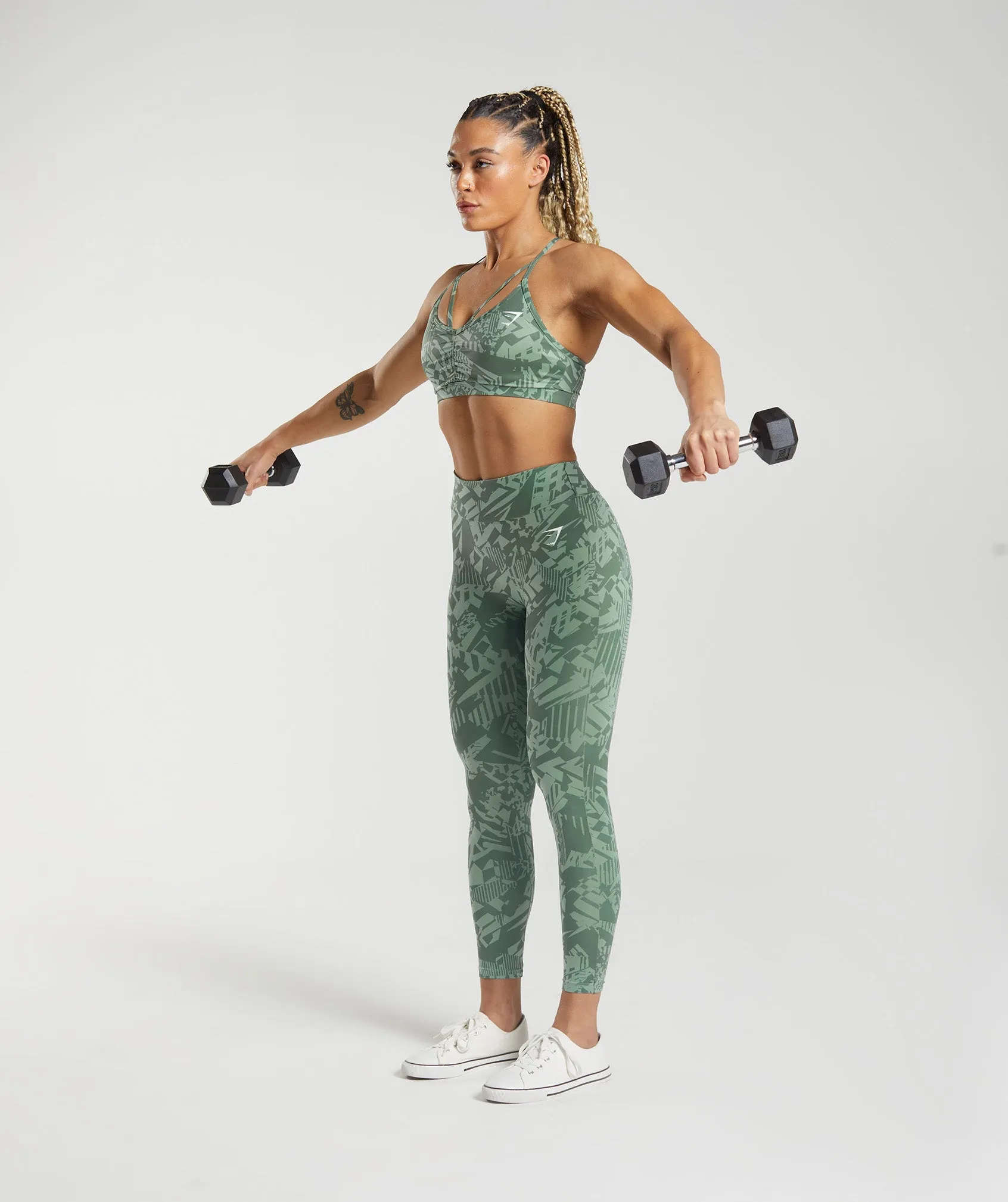 Power Regular Leggings - Willow Green/Desert Sage Green