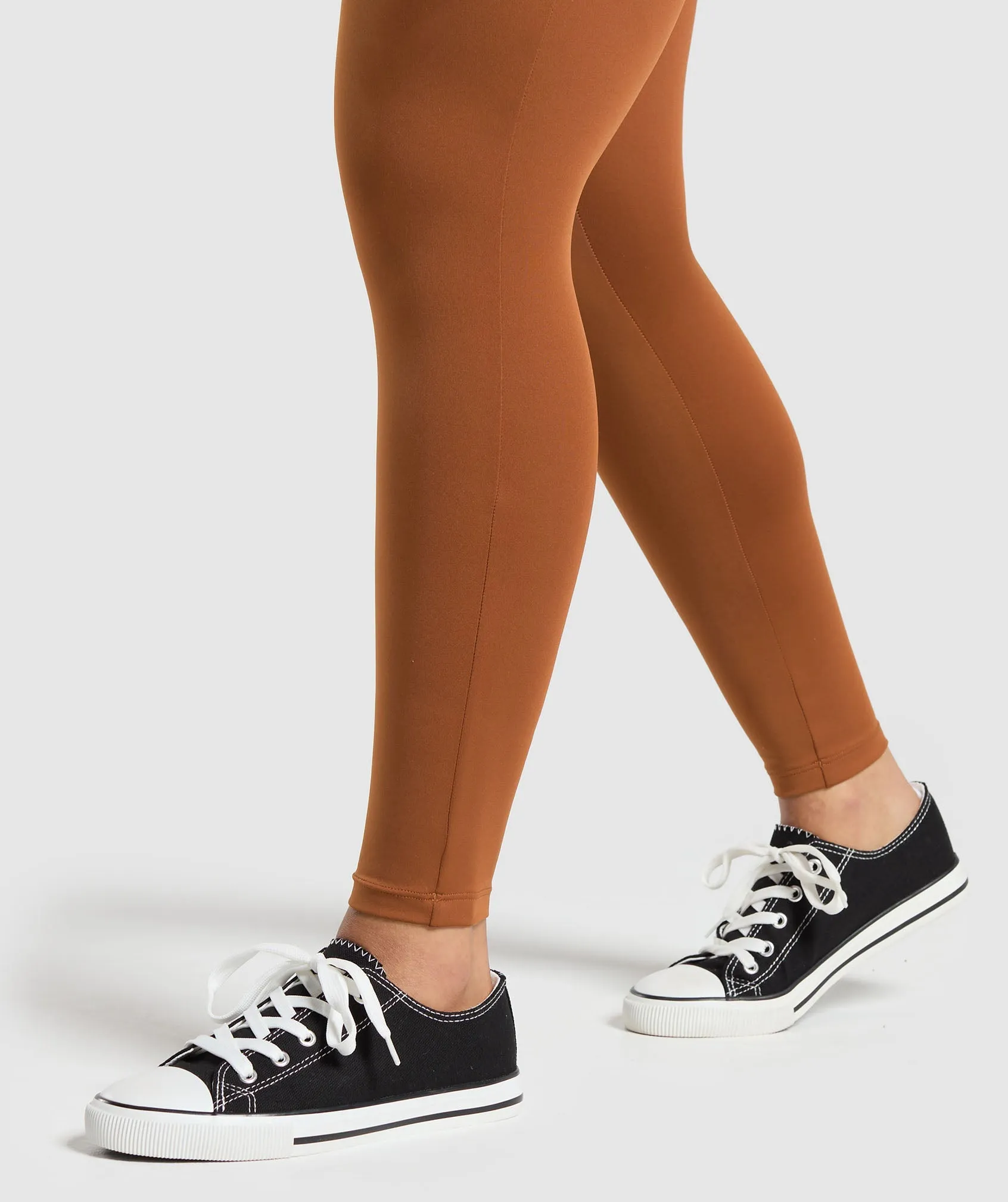 Power Short Leggings - Copper Brown
