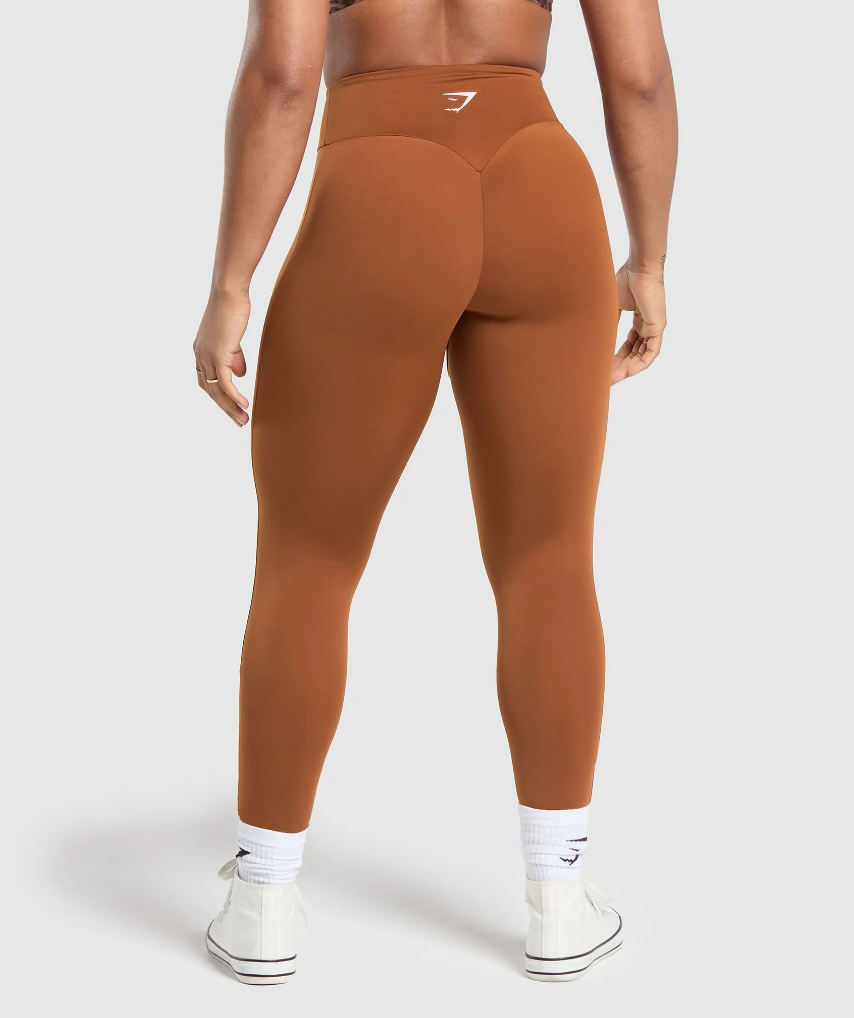 Power Short Leggings - Copper Brown
