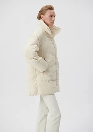 Premium Off White Puffer Jacket