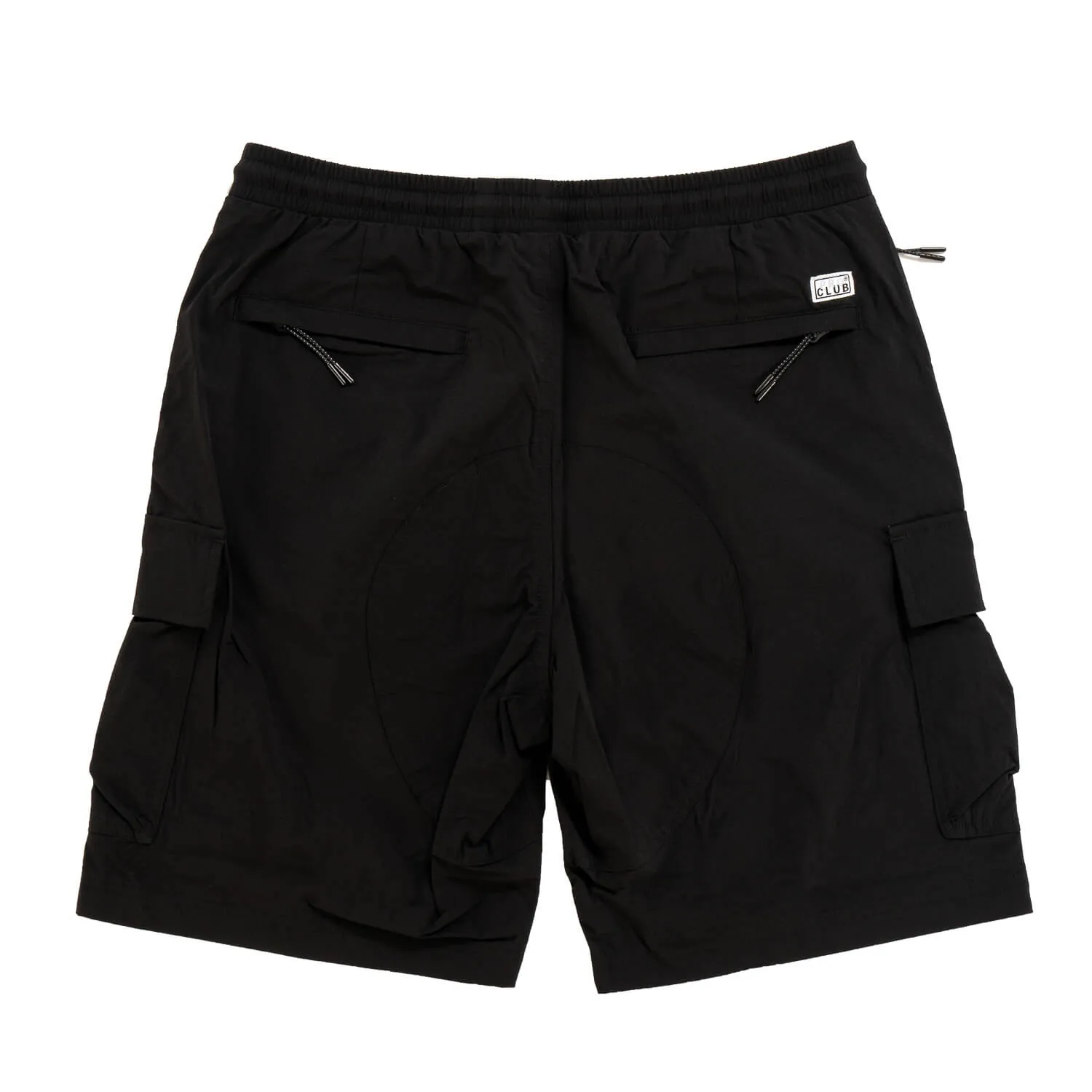 Pro Club Men's Comfort Stretch Nylon Cargo Short - 9 1/2 inch inseam - Black