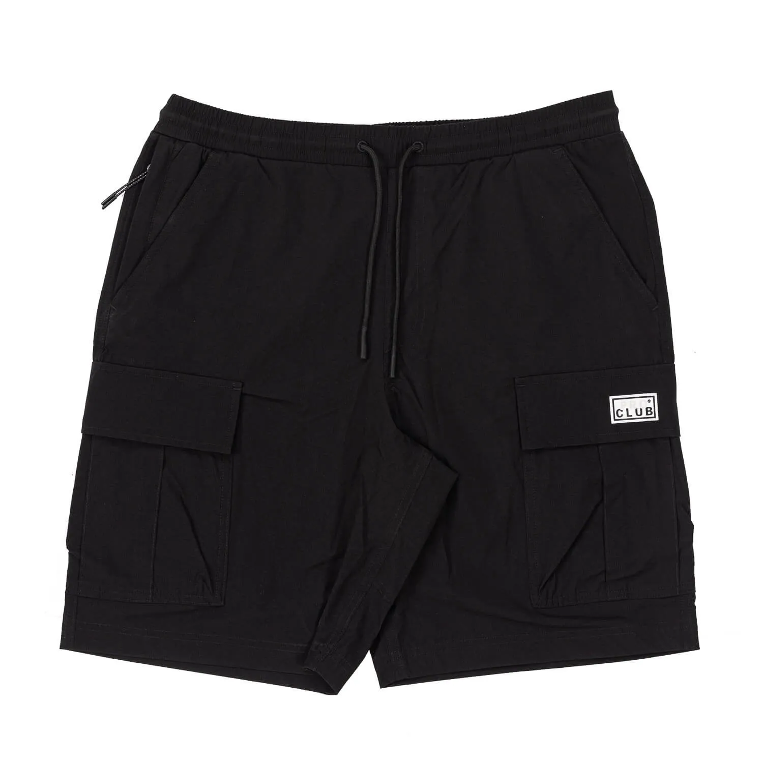Pro Club Men's Comfort Stretch Nylon Cargo Short - 9 1/2 inch inseam - Black