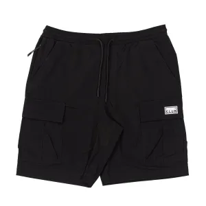Pro Club Men's Comfort Stretch Nylon Cargo Short - 9 1/2 inch inseam - Black