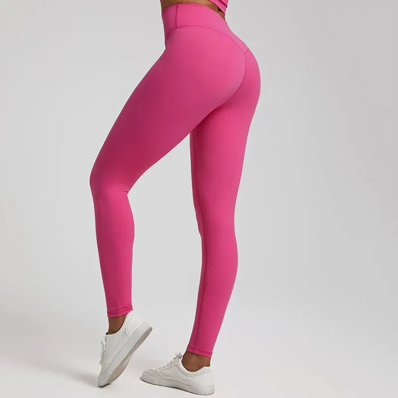 Push Up Butt V-Waist Yoga Pants - Buttery Soft Fitness Sport Leggings