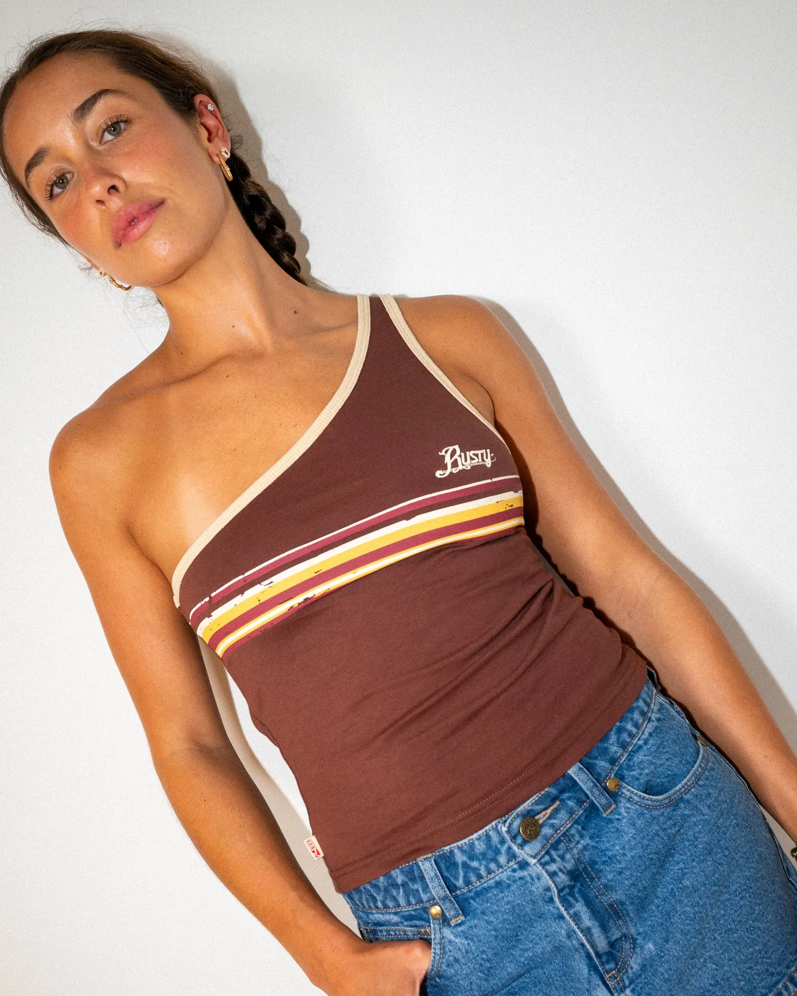 RACK OFF ONE SHOULDER TOP